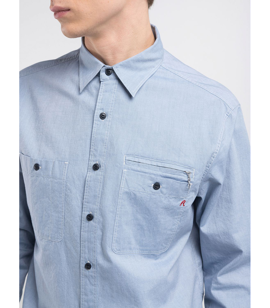 オックスフォードコットンシャツ 詳細画像 ライトブルー 5